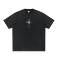 "SACRED GLASS" Heavyweight Frayed T-Shirt