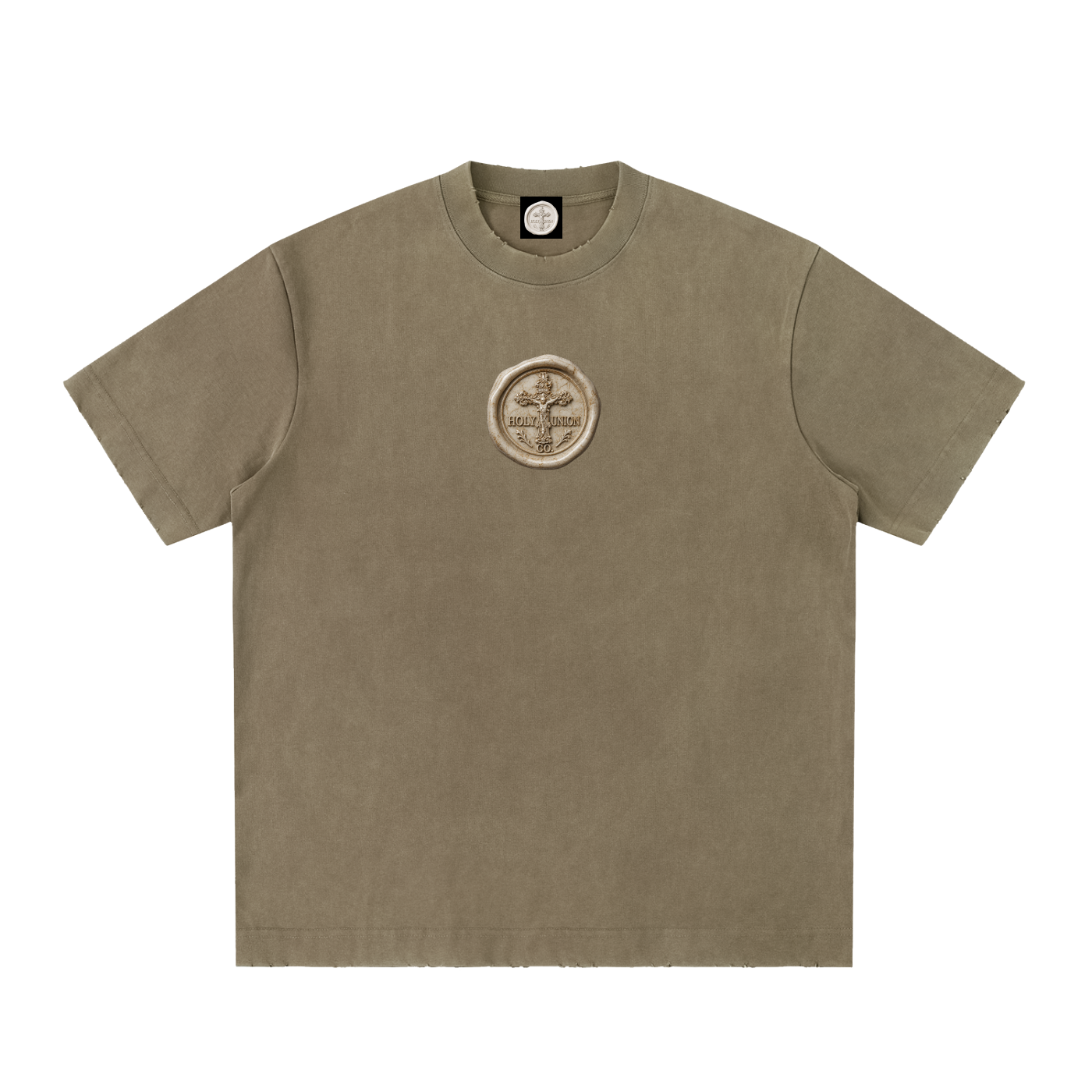 "THE GREAT CATHEDRAL" Heavyweight Frayed T-Shirt