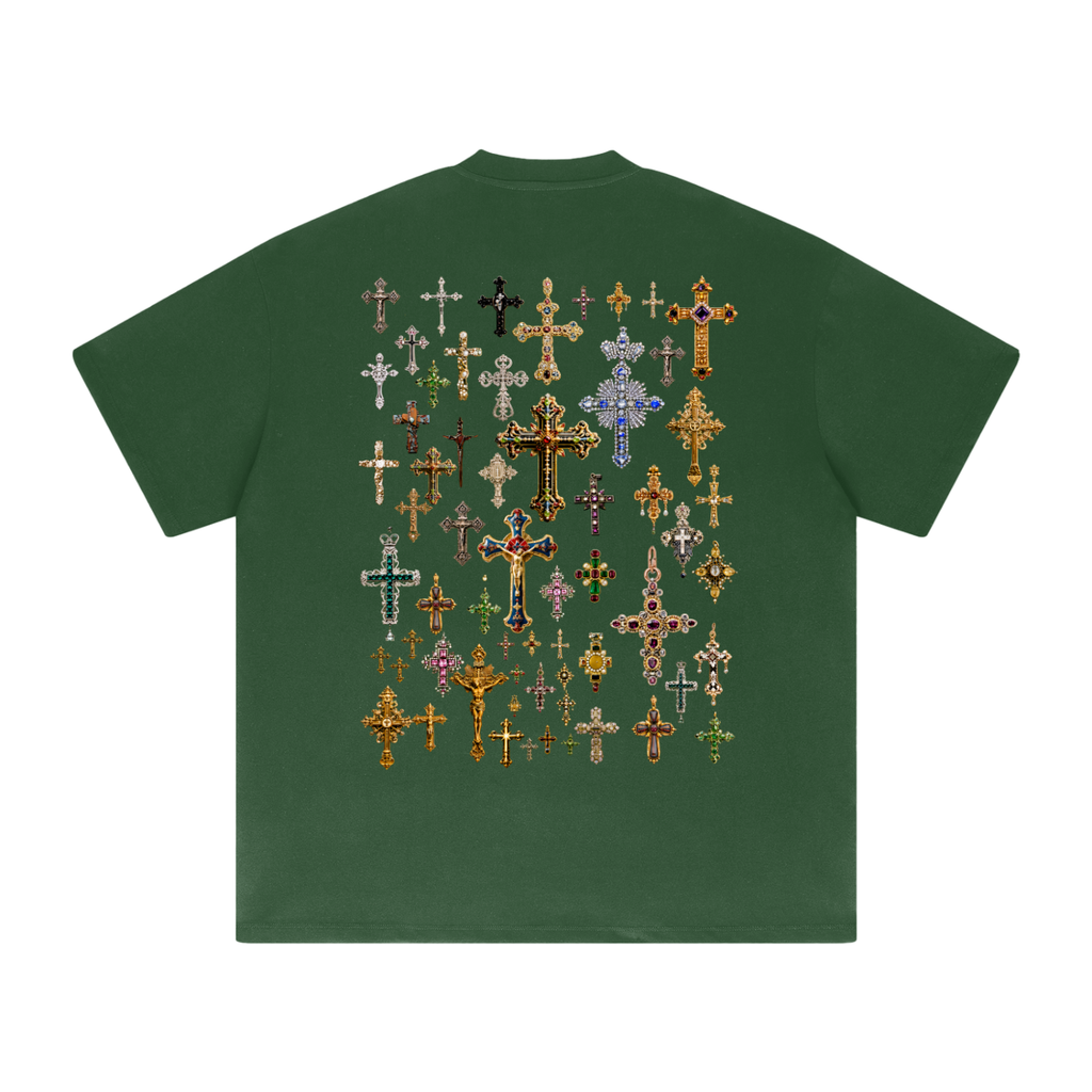 "SACRED CROSS COLLECTION" Heavyweight Drop Shoulder T-Shirt