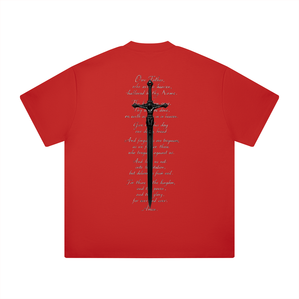 "OUR FATHER THE PROTECTOR" Heavyweight Drop Shoulder T-Shirt