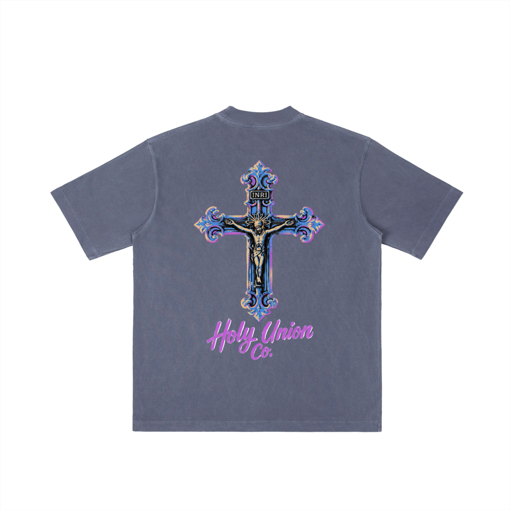 "V.CITY"  Drop Shoulder T-shirt