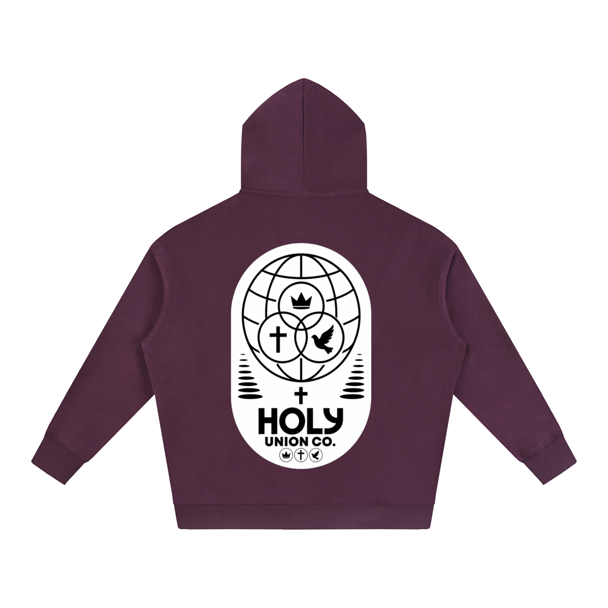 "HUC WRLD V.2" Oversize Fleeced Hoodie