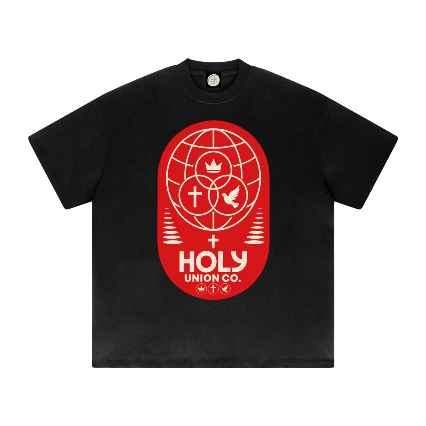 "HUC WRLD" Heavyweight Drop Shoulder T-Shirt