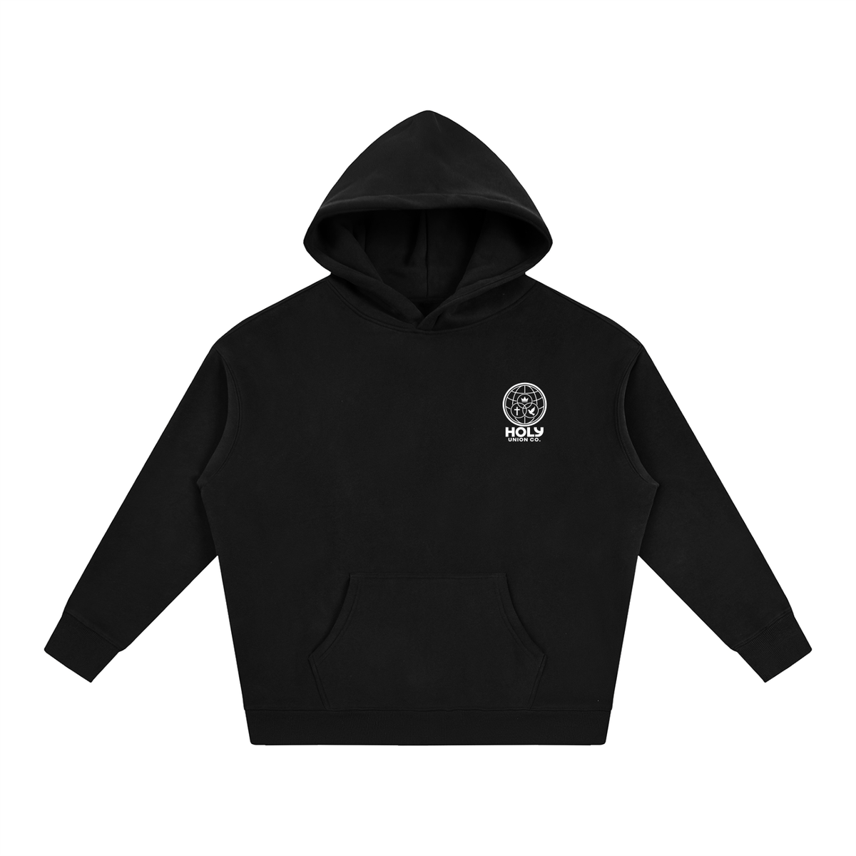 "HUC WRLD V.2" Oversize Fleeced Hoodie