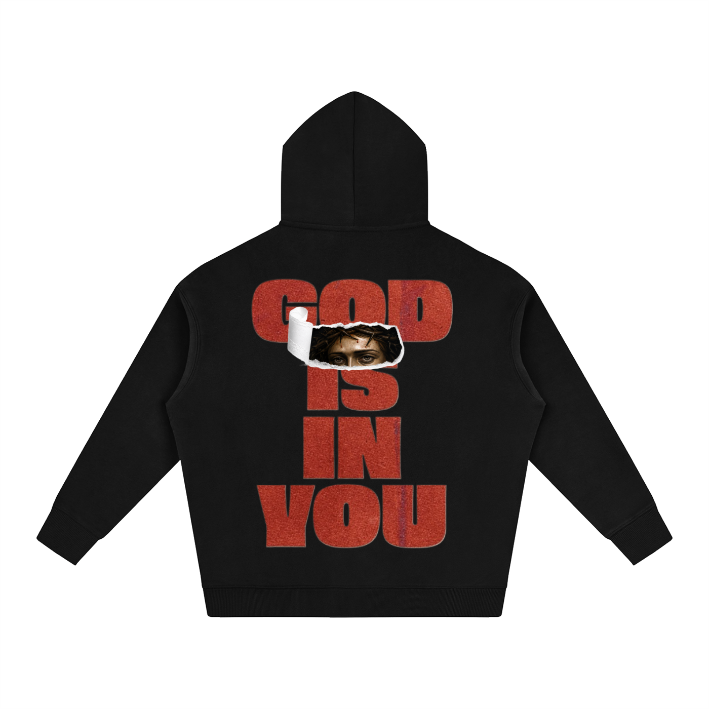 "GOD IS IN YOU"  Oversize Fleeced Hoodie