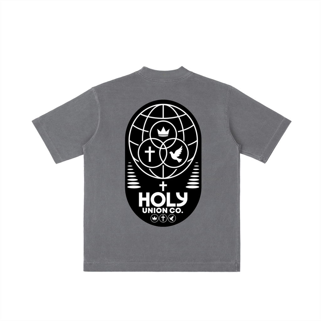 "HUC WRLD V.2 "  Drop Shoulder T-shirt