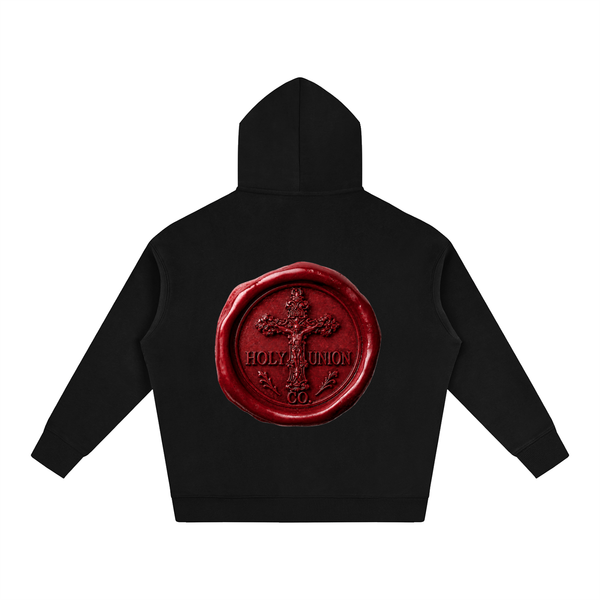 "OG WAX STAMP" Oversize Fleeced Hoodie