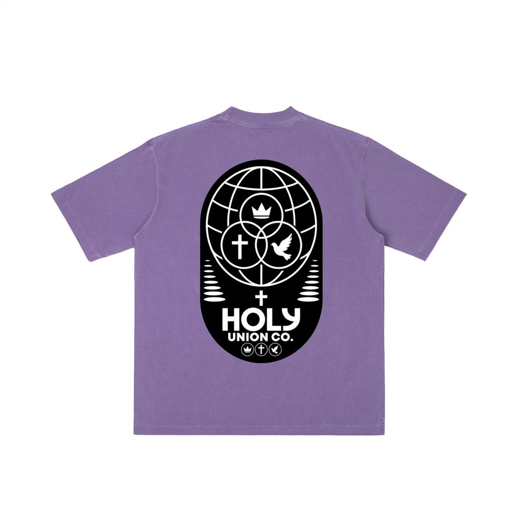 "HUC WRLD V.2 "  Drop Shoulder T-shirt