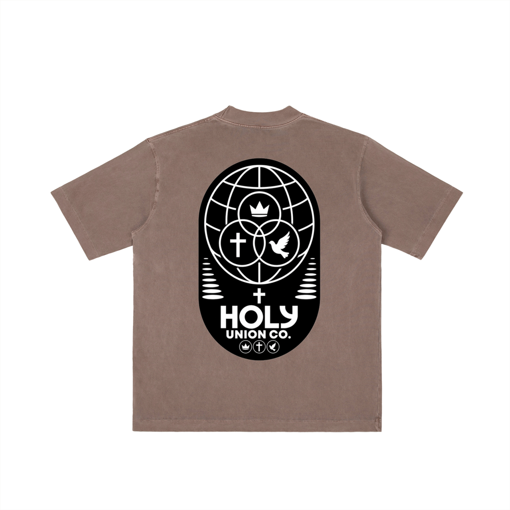 "HUC WRLD V.2 "  Drop Shoulder T-shirt