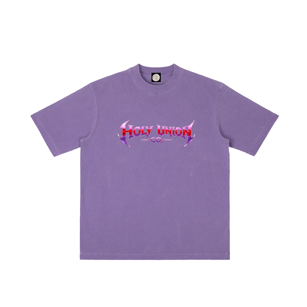 "ROYAL CRIMSON CROSS" Drop Shoulder T-shirt