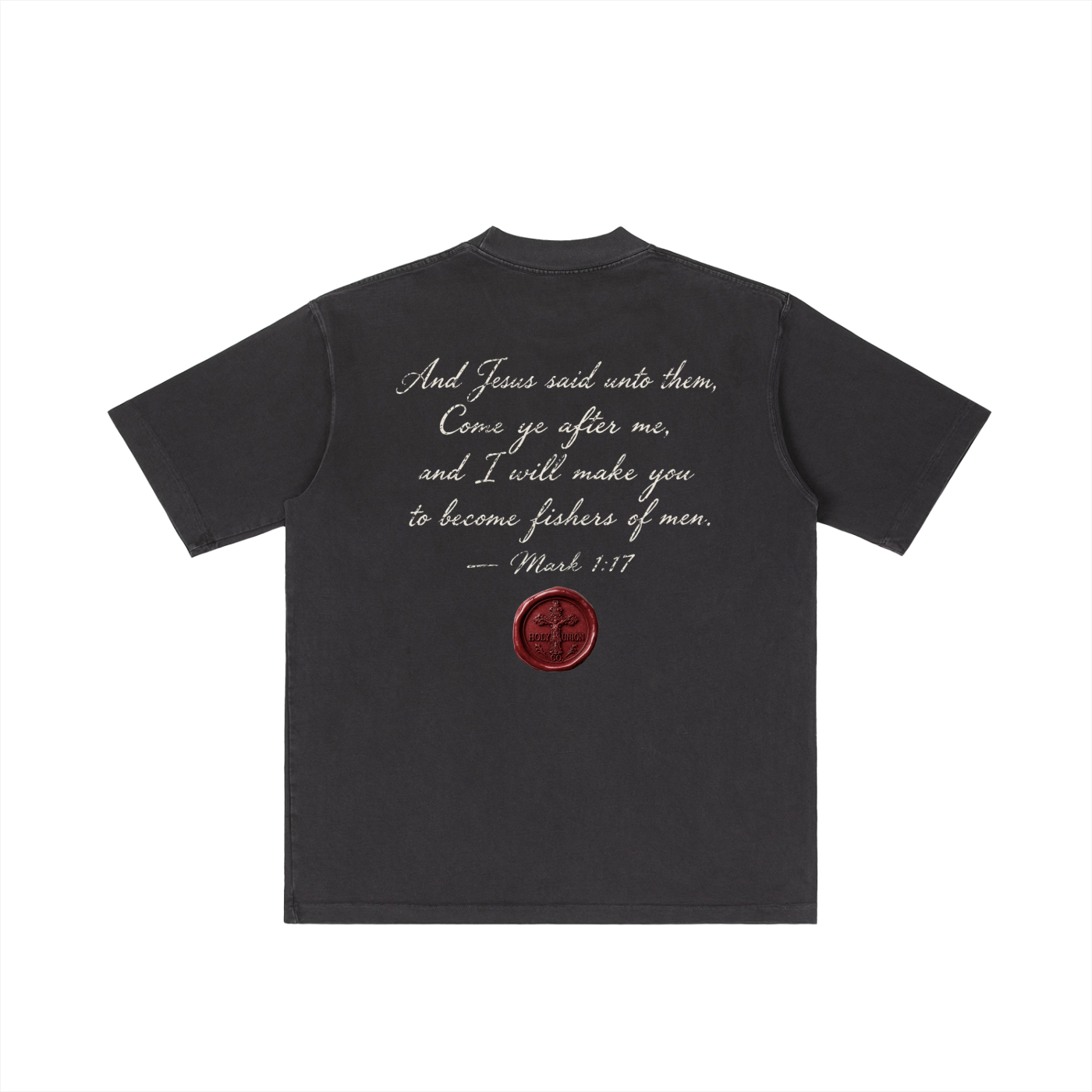 "HOOKED" Mark 1:17  Drop Shoulder T-shirt