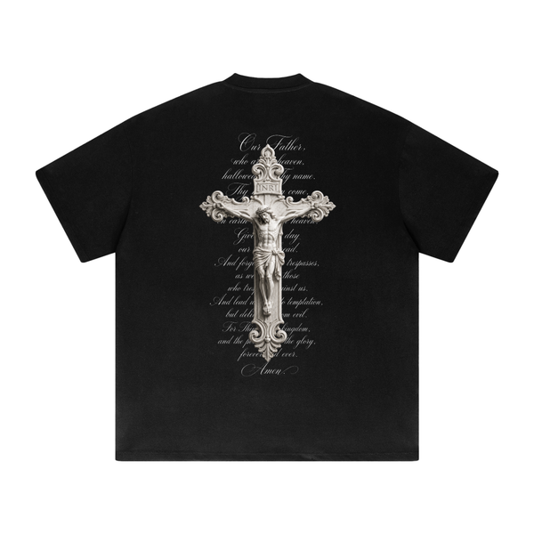 "OUR FATHER" Heavyweight Drop Shoulder T-Shirt