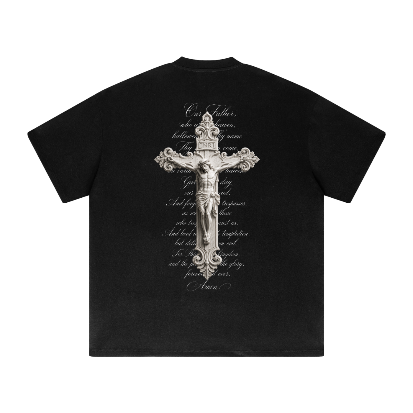 "OUR FATHER" Heavyweight Drop Shoulder T-Shirt