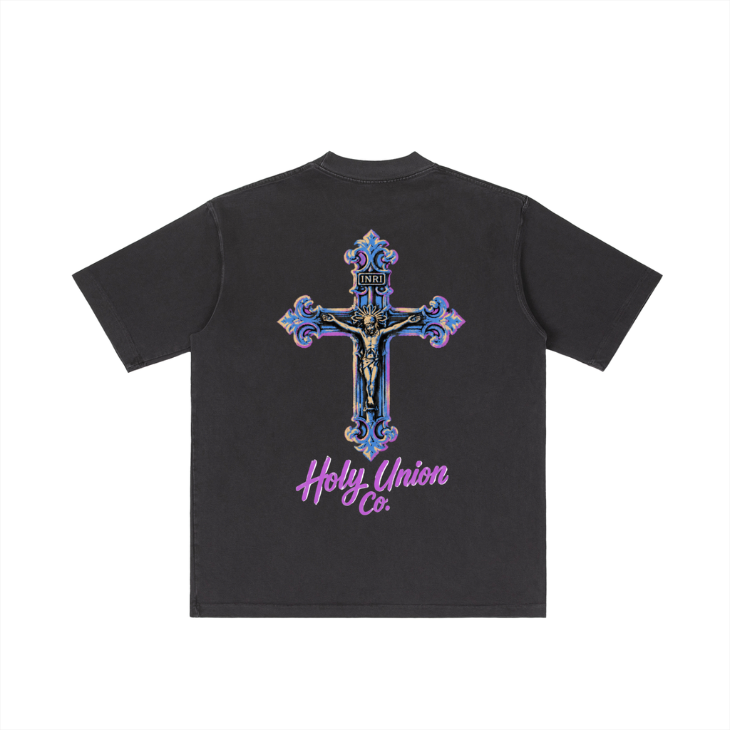 "V.CITY"  Drop Shoulder T-shirt