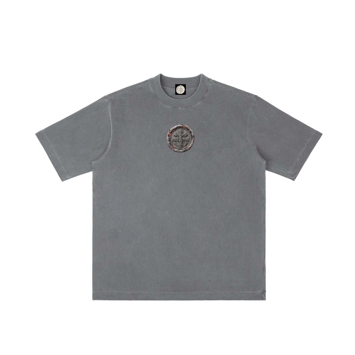 "HOT ASH" Vintage Wash Drop Shoulder T-shirt