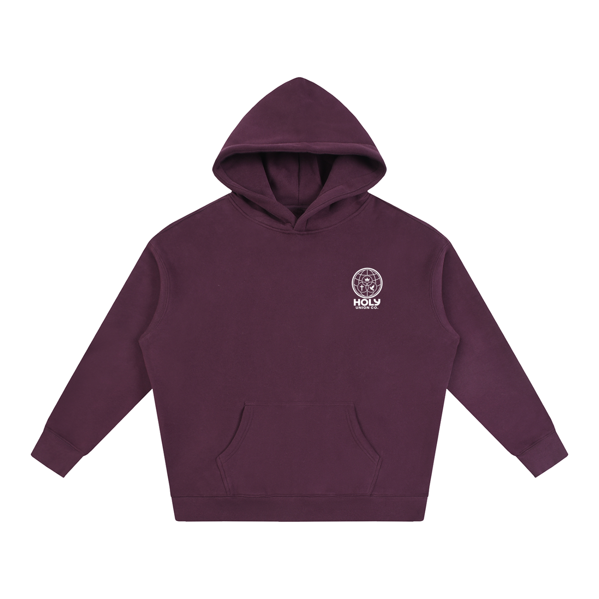 "HUC WRLD V.2" Oversize Fleeced Hoodie